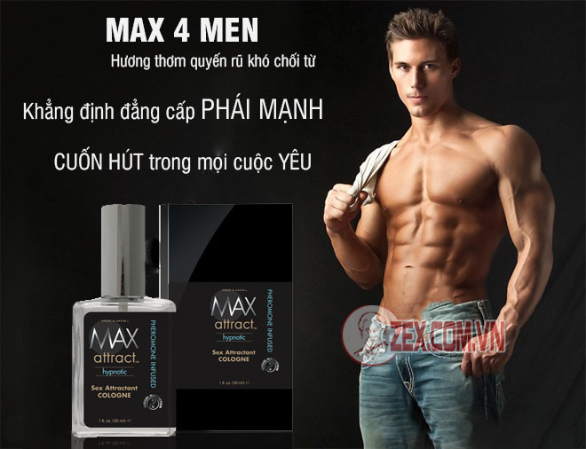 Nước hoa kích dục nữ dạng xịt Max 4 Men